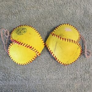 Genuine Softball Heart Christmas Ornament